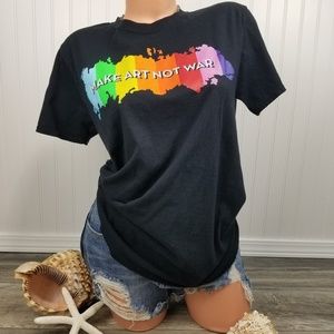 MSDStrong Make Art Not War T shirt Sz M Stoneman Douglas HS